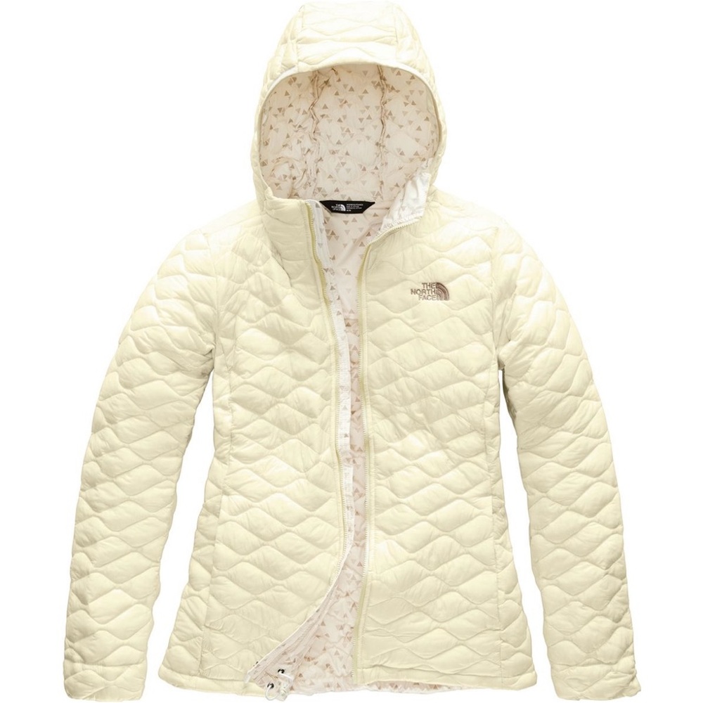 The North Face Cream Thermoball Hoodie Jacket with Hood size XS